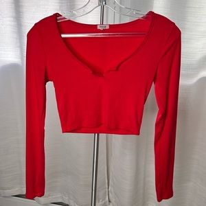 Long sleeve crop top